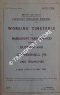 Book cover of Working Timetable of Mandatory train services - Section CA - Euston and Coppenhall Jn. and branches - 8 May 1978 to 13 May 1979 by British Railways London Midland Region